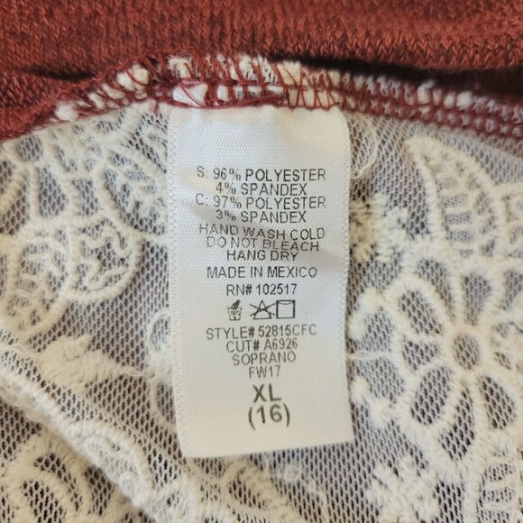 Soprano Open Back Layered Size Girls 16 Top - Picture 8 of 8